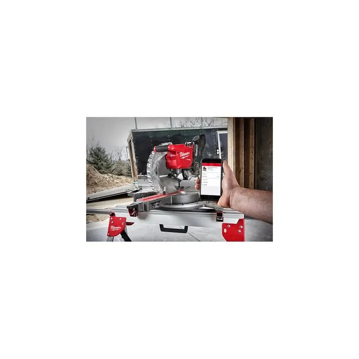 Milwaukee M18 12-Inch Miter Saw (Bare Tool) with Heavy-Duty Folding Miter Saw Stand Bundle 8