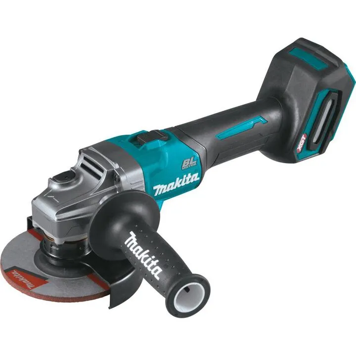 Makita XGT 40V Max 125mm Cordless Angle Grinder (Tool Only) - Advanced Brushless Metalworking System