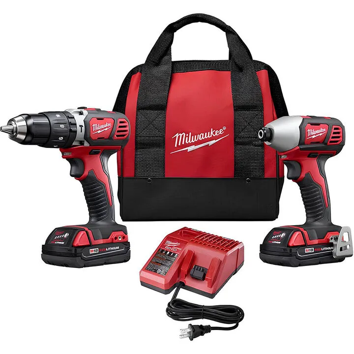 Milwaukee M18 Series 18V Cordless Power Tool Duo Set with Multi-Voltage Charging System