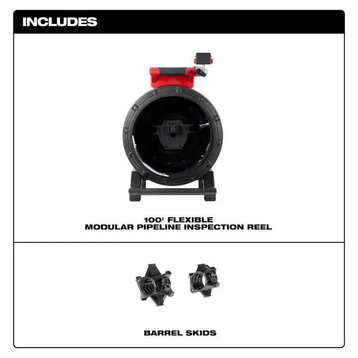 Milwaukee 100 Ft. Flexible Modular Pipeline Inspection Reel - Professional Grade Diagnostic Solution 1