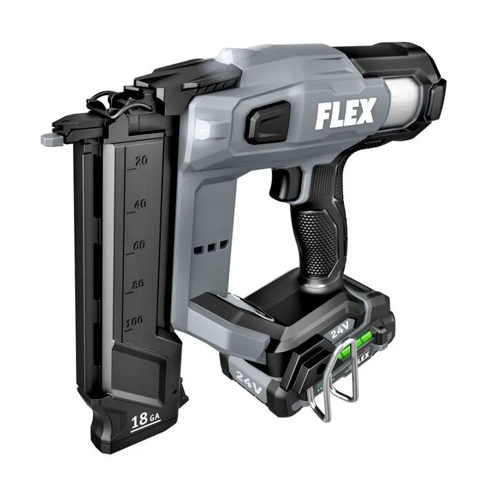 FLEX 24V 18Ga Cordless Brad Nailer Kit - Professional Finish Carpentry Solution 2