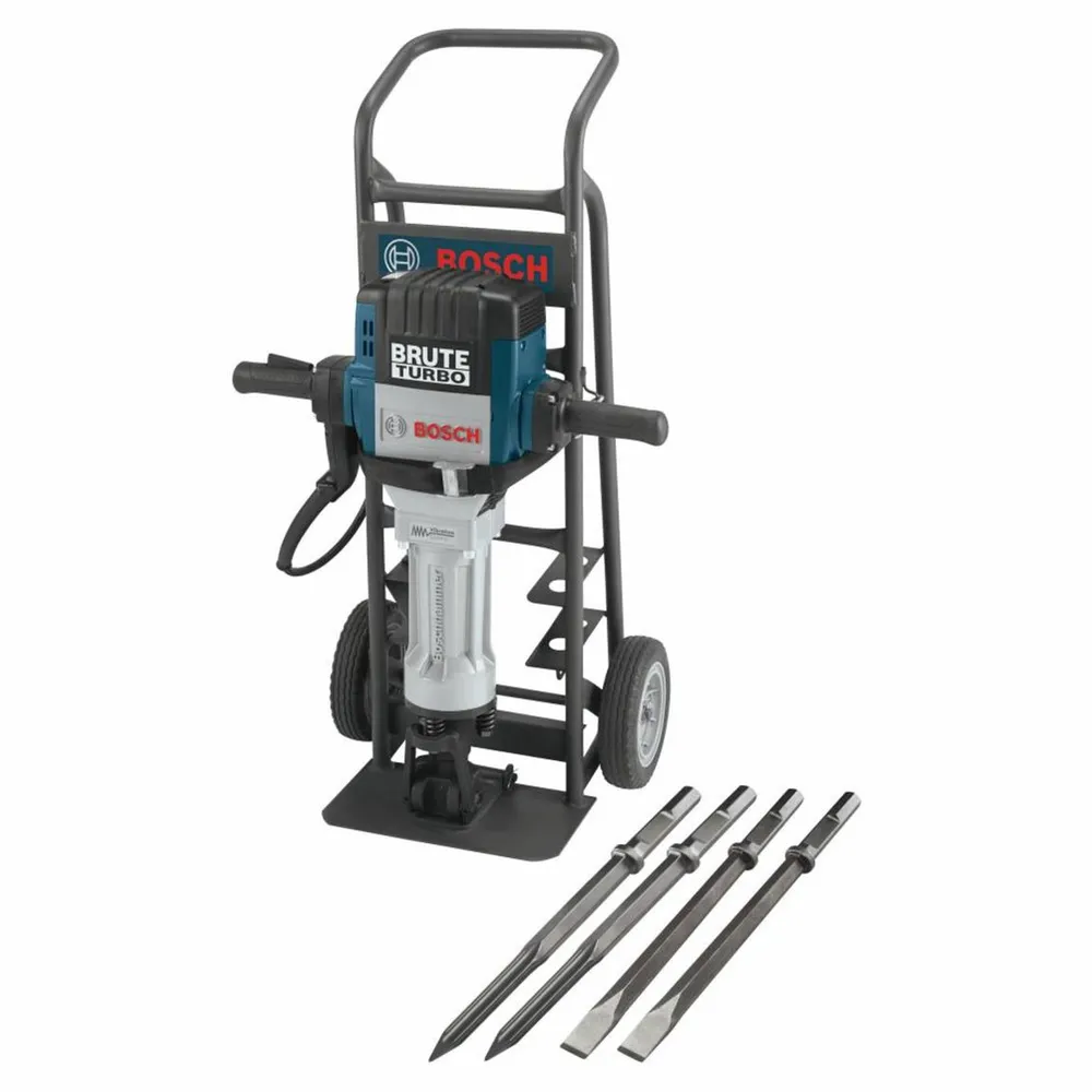 Bosch Brute Turbo Breaker Hammer with Deluxe Cart - Professional Grade Demolition Solution 3