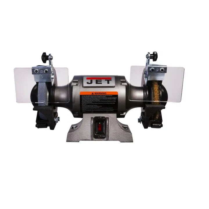 JET Shop Grinder with Grinding Wheel and Wire Wheel - Professional Workshop Edition