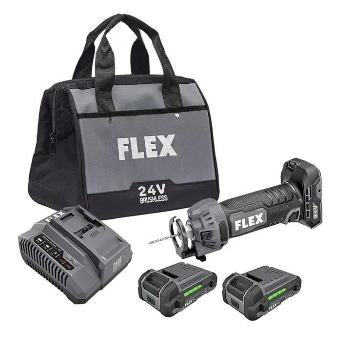 FLEX 24V Drywall Cut Out Tool Brushless Kit