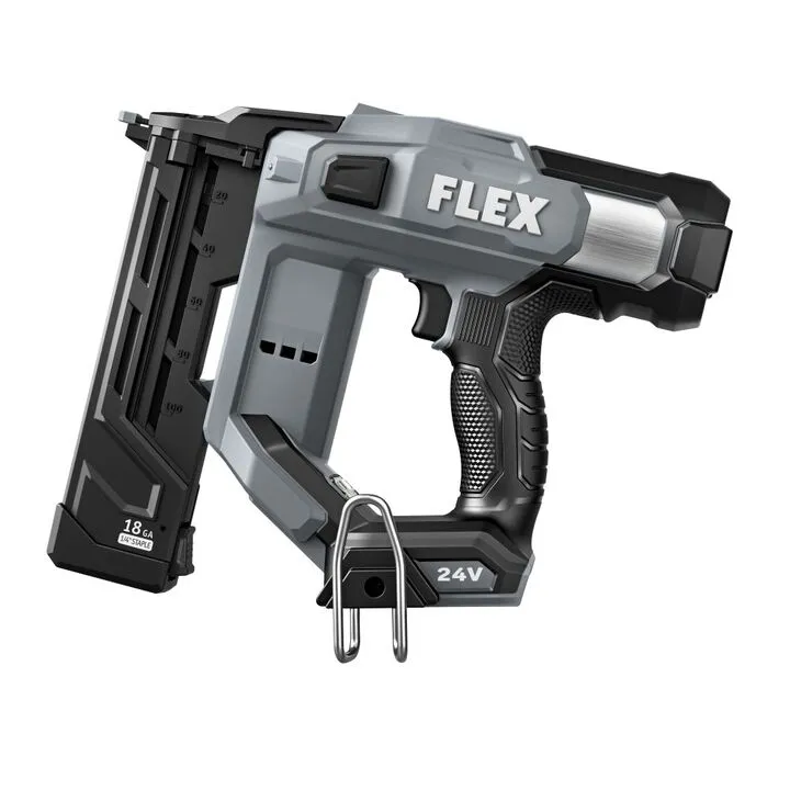 FLEX 24V Cordless 18 Gauge 1/4 Inch Narrow Crown Stapler (Bare Tool) 1