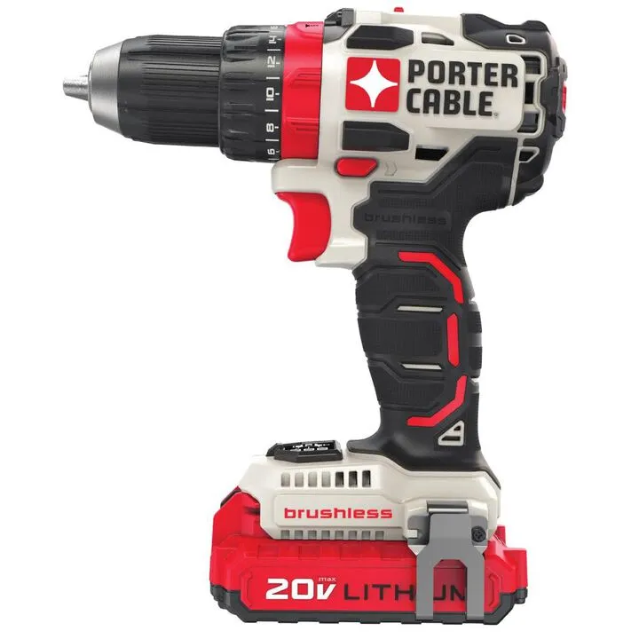 Porter Cable 20V MAX 1/2-in Cordless Drill/Driver Kit with High-Performance Battery 2