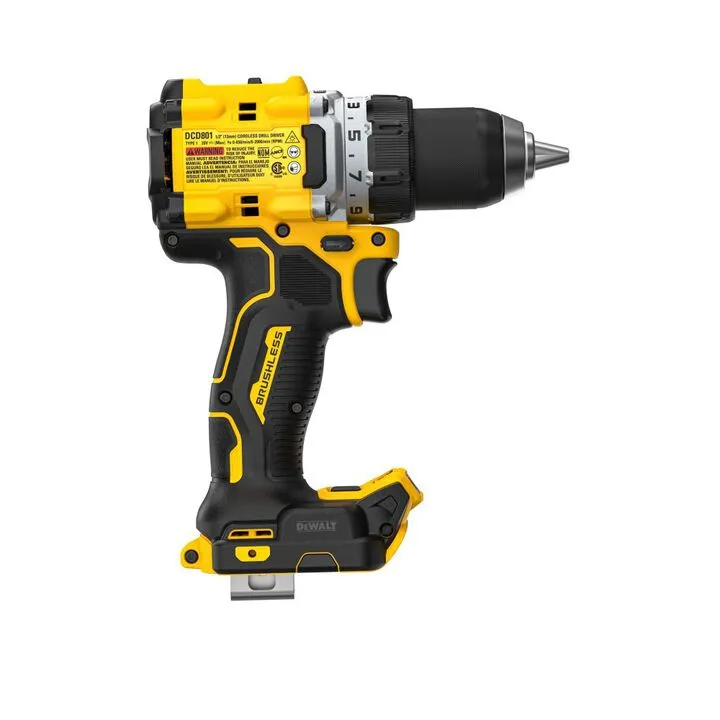 DEWALT 20V MAX XR Brushless Cordless 1/2 Inch Drill/Driver (Bare Tool) 1