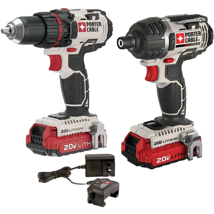 Porter Cable 20V MAX Lithium 2-Tool Combo Kit - High-Performance Cordless Solution