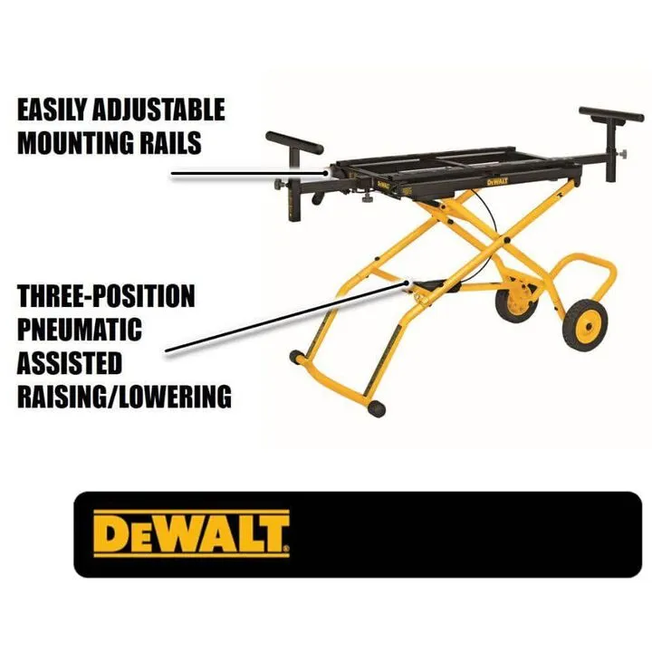 DEWALT 12 in. Double Bevel Sliding Compound Miter Saw with Heavy-Duty Wheeled Stand 4