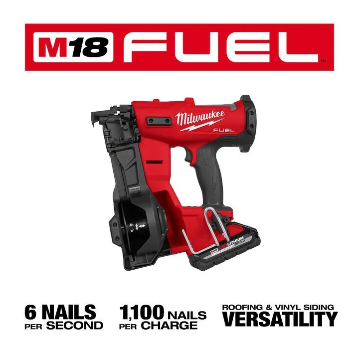 Milwaukee M18 FUEL Coil Roofing Nailer Kit & Genuine Replacement Rubber Wear Pads Bundle 4