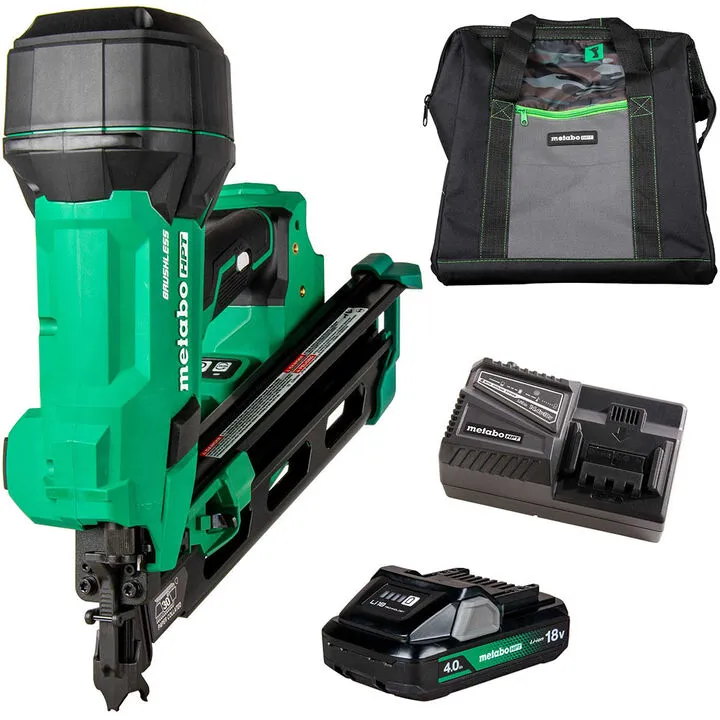 Metabo HPT 18V MultiVolt Cordless 30-Degree Framing Nailer (1x4.0Ah Kit)