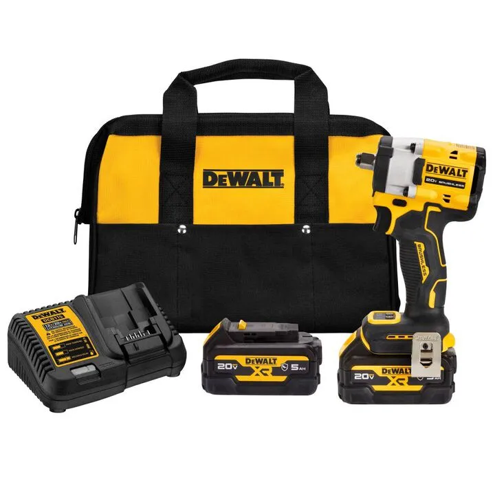 DEWALT Atomic 20V Max 1/2 In. Cordless Compact Impact Wrench - High-Efficiency Professional Tool 1