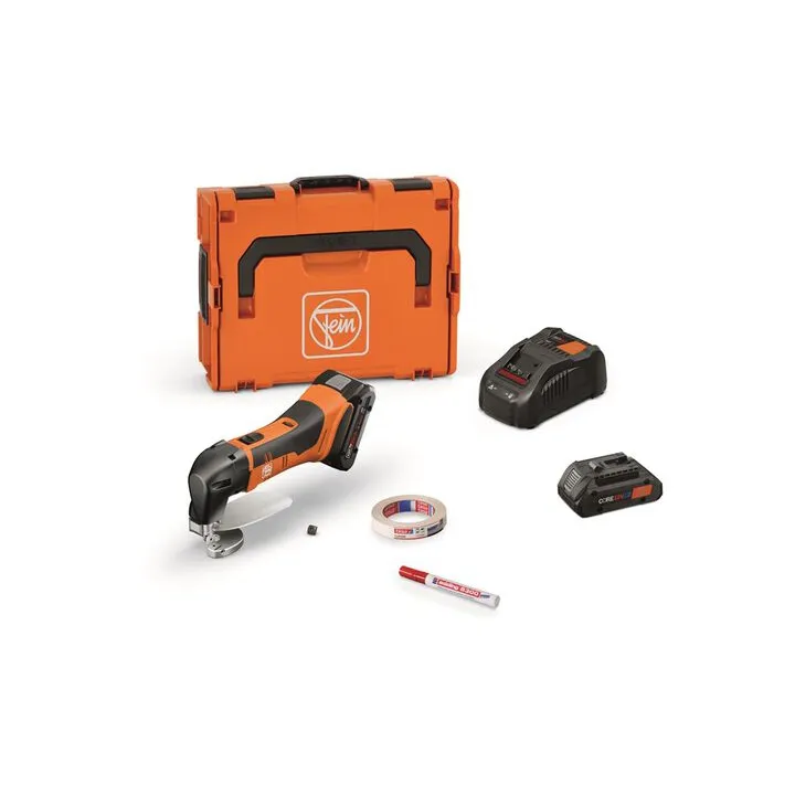 Fein Cordless Sheet Metal Shears 16 Gauge Kit - High-Performance Metal Cutting Solution