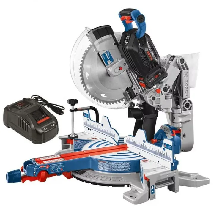 Bosch PROFACTOR 18V Surgeon 12in Dual Bevel Glide Miter Saw Kit - Precision Engineering for Professionals