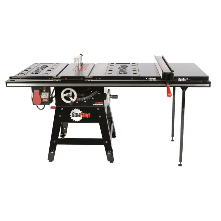 Sawstop Contractor Saw with 36in Professional T-Glide Fence System & Extension Table