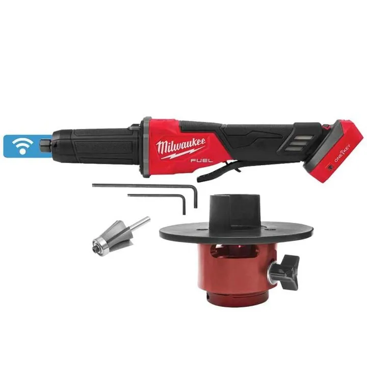 Reed Mfg Bevel Boss Pipe Beveler Kit with Milwaukee 2939-20 Die Grinder & 15-Degree Carbide Bit