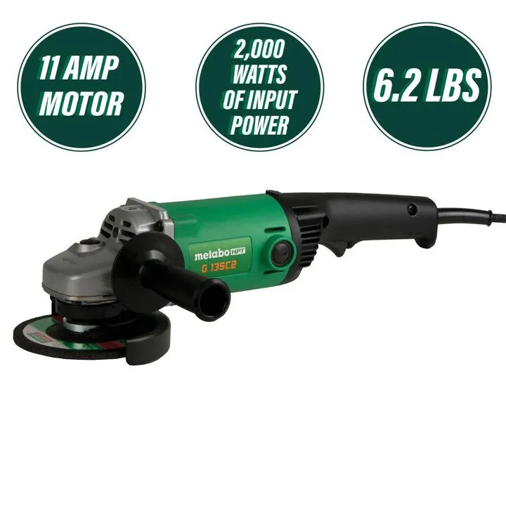 Metabo HPT 11-Amp 5-inch Angle Grinder with Non-Locking Paddle Switch 1