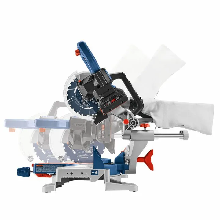Bosch 18V 7-1/4 Inch Slide Miter Saw Kit - Professionally Reconditioned 4