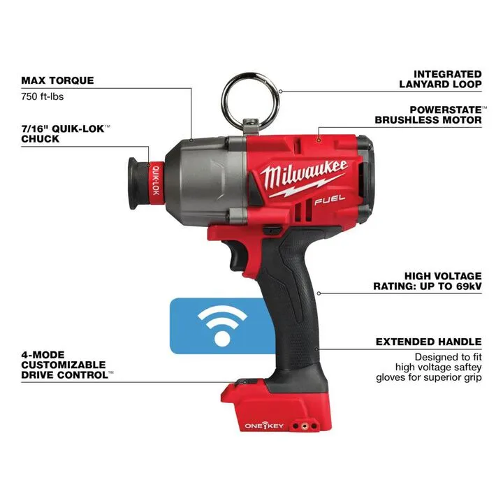 Milwaukee M18 FUEL ONE-KEY 7/16" Hex Utility High Torque Impact Wrench (Bare Tool) 2
