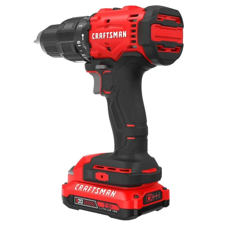 CRAFTSMAN 20V MAX 1/2 Inch Hammer Drill Kit - High-Performance Cordless Power 4