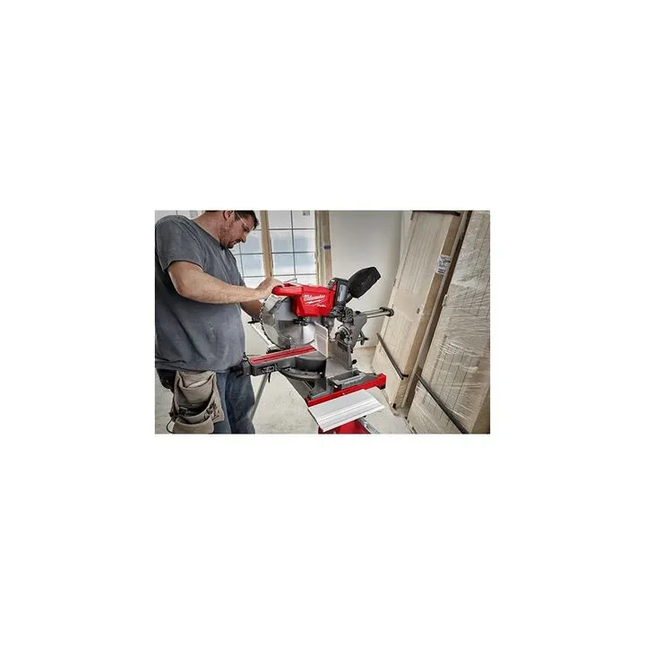 Milwaukee M18 12-Inch Miter Saw (Bare Tool) with Heavy-Duty Folding Miter Saw Stand Bundle 1