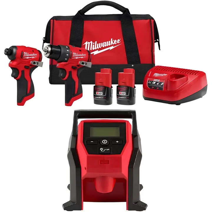 Milwaukee M12 Subcompact 2-Tool Combo Kit and Compact Inflator Bundle - Professional Performance Guide