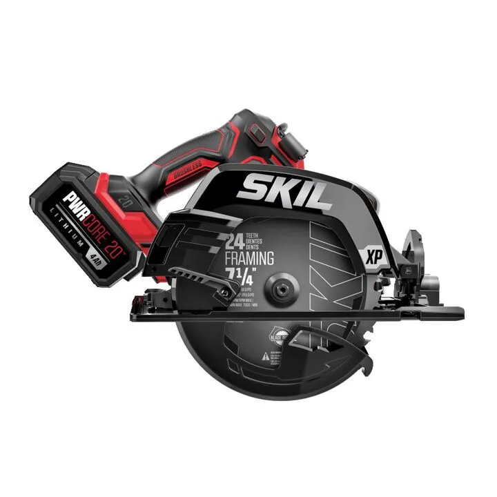 SKIL PWR CORE 20 Brushless 20V 7-1/4in Circular Saw Kit - Optimized for DIY Precision 2