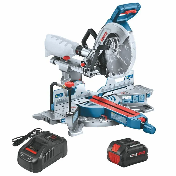Bosch 18V 10-Inch Cordless Slide Miter Saw Kit (Reconditioned)