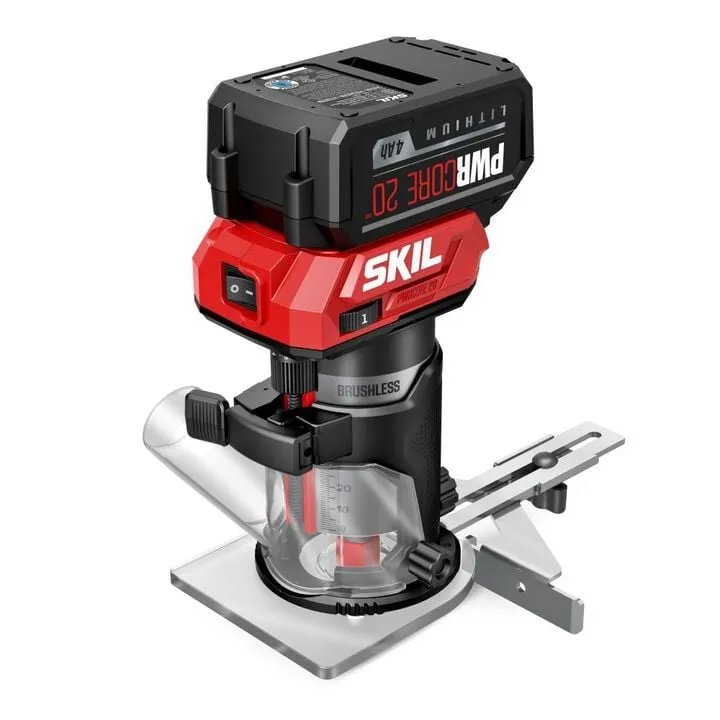 SKIL 20V Brushless Compact Router Kit - Precision Performance for Woodworking Professionals 2
