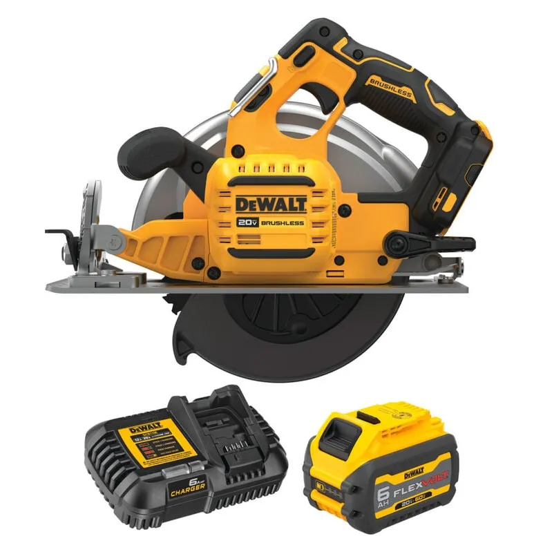 DEWALT 20V MAX 7-1/4 Inch Cordless Circular Saw with FLEXVOLT Starter Kit