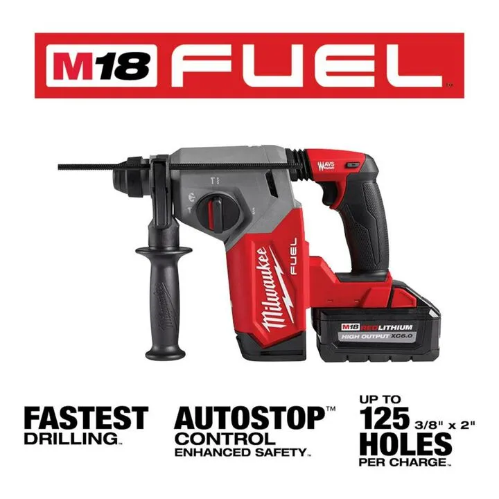 Milwaukee M18 FUEL 1-inch SDS Plus Rotary Hammer Kit (2712-22) 2