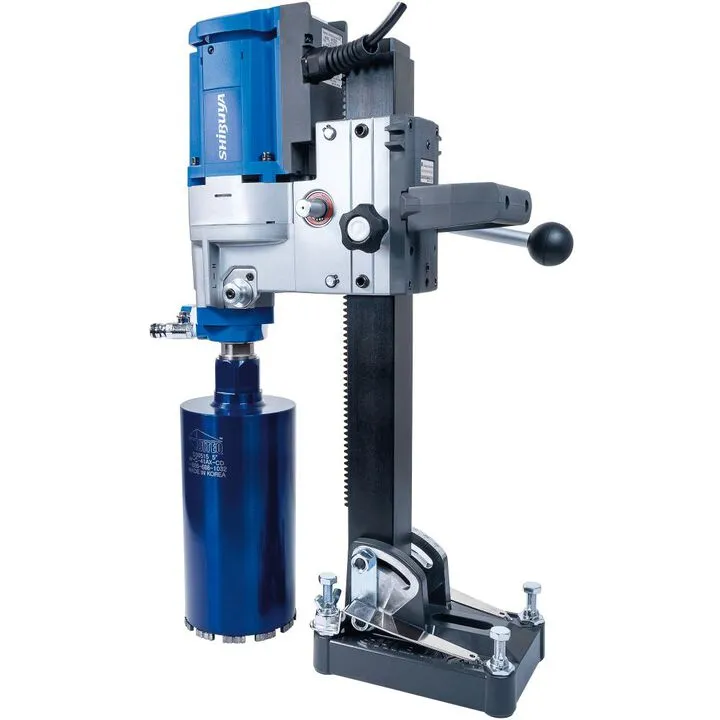 Diteq Shibuya TS-165Pro 2-Speed Angle Base Core Drill with Carrying Case 7
