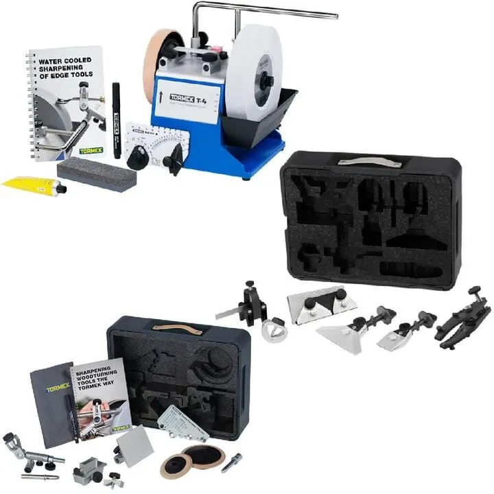 Tormek T-4 Sharpening System: Ultimate Hand Tool & Woodturners Kit Bundle
