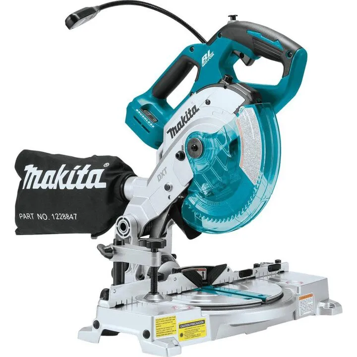 Makita 18V LXT 6-1/2in Compact Dual-Bevel Compound Miter Saw with Laser (Bare Tool)