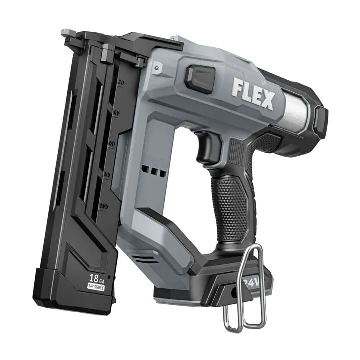 FLEX 24V Cordless 18 Gauge 1/4 Inch Narrow Crown Stapler (Bare Tool) 2