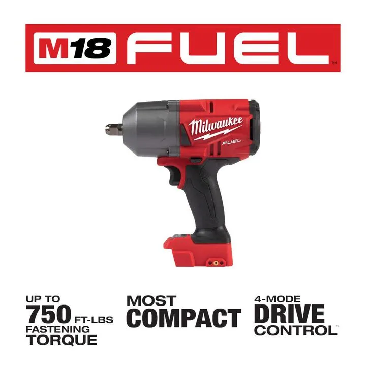 Milwaukee M18 FUEL 1/2 inch Impact Wrench with Pin Detent (Reconditioned - Bare Tool) 1