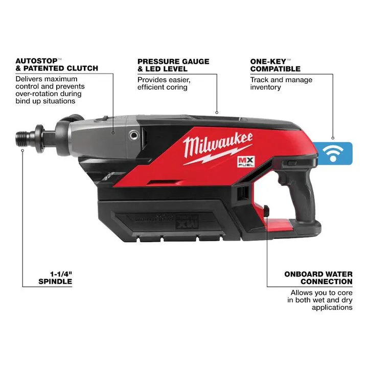 Milwaukee MX FUEL Handheld Core Drill Kit - Professional Grade Cordless Power 3