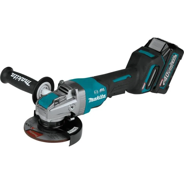 Makita 40V max XGT 5in X-LOCK Paddle Switch Angle Grinder Kit - Professional Performance Series