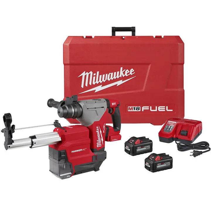 Milwaukee M18 FUEL 1-1/8 in. SDS Plus Rotary Hammer ONE-KEY Dust Extractor Kit