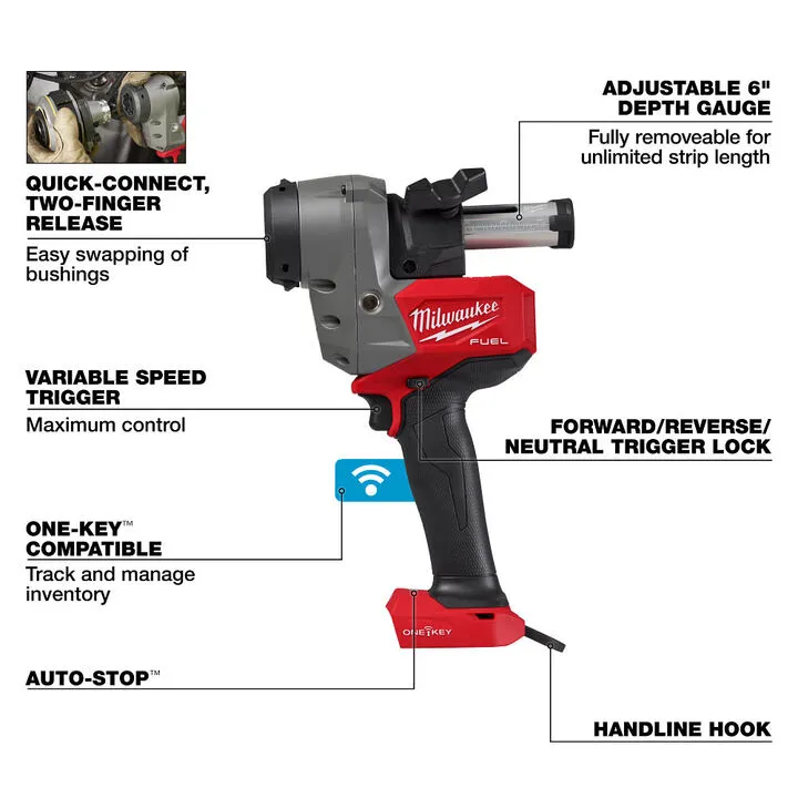 Milwaukee M18 FUEL Covered Conductor Cable Stripper (Bare Tool) 2