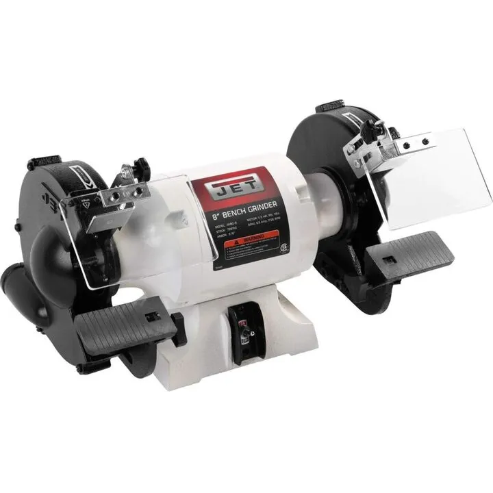 JET 8-inch Industrial Bench Grinder - Precision Metalworking Powerhouse 1