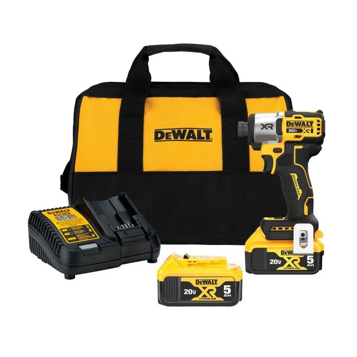 DEWALT 20V MAX XR 1/4 Inch Impact Driver Kit - High-Performance Precision Tool