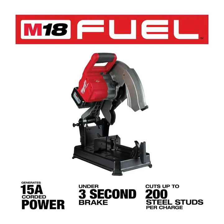 Milwaukee M18 FUEL 14-inch Abrasive Chop Saw Kit - Professional Grade Cordless Metal Cutting 1