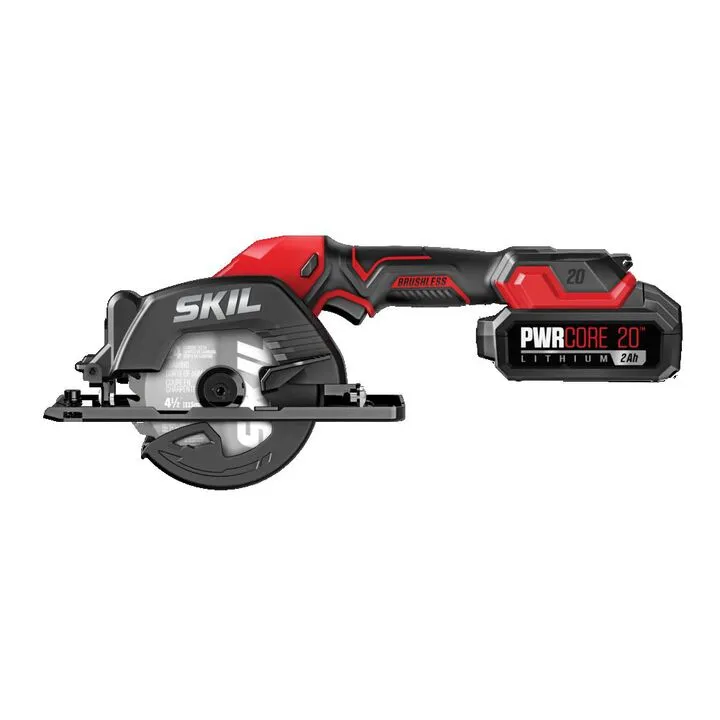 SKIL PWR CORE 20 Cordless 20V 4-1/2 in Compact Circular Saw Kit 2