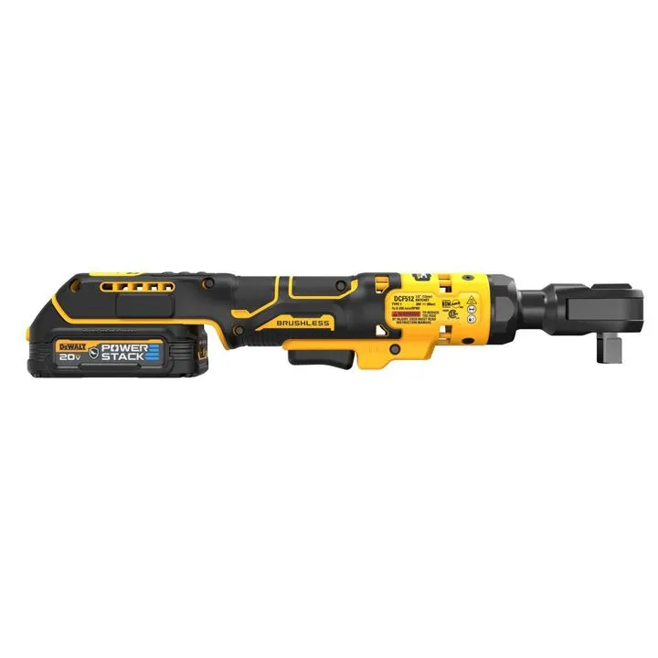DEWALT ATOMIC 20V MAX Brushless 1/2-Inch Ratchet with POWERSTACK Battery Kit 4