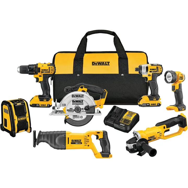 DEWALT 20V MAX Compact 7-Tool Combo Kit: Professional Grade Cordless Power Solution