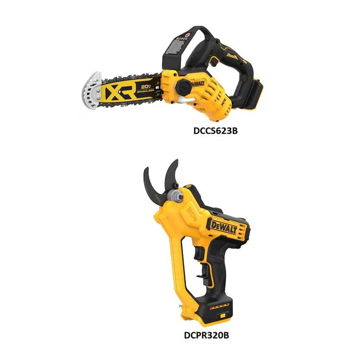 DEWALT 20V MAX Cordless Pruner & Cordless Pruning Saw Professional Bundle 1
