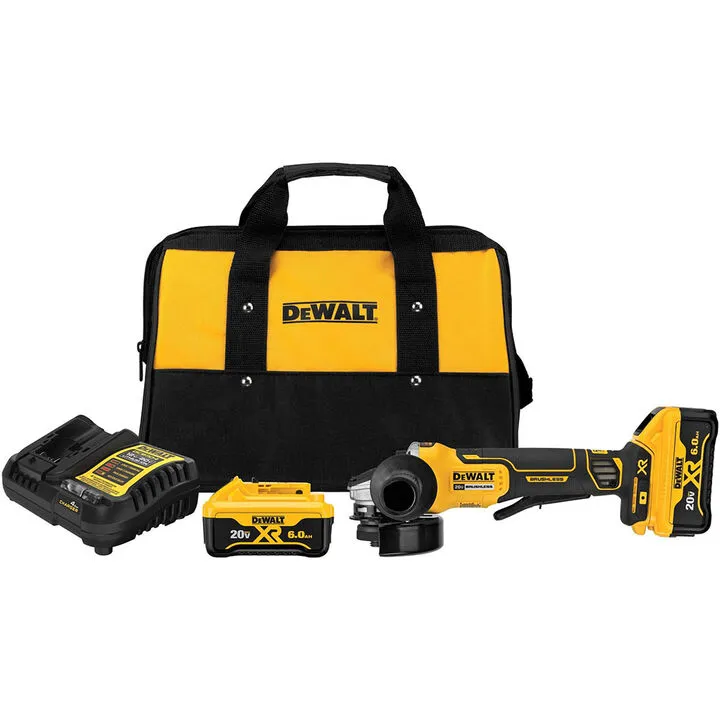 DEWALT 20V MAX XR 4.5-inch Paddle Switch Angle Grinder Kit