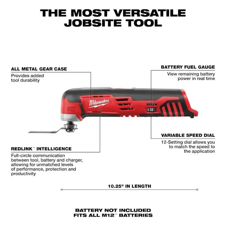 Milwaukee M12 Subcompact Brushless 2-Tool Combo Kit and Multi-Tool Bundle - Professional Grade Performance 5