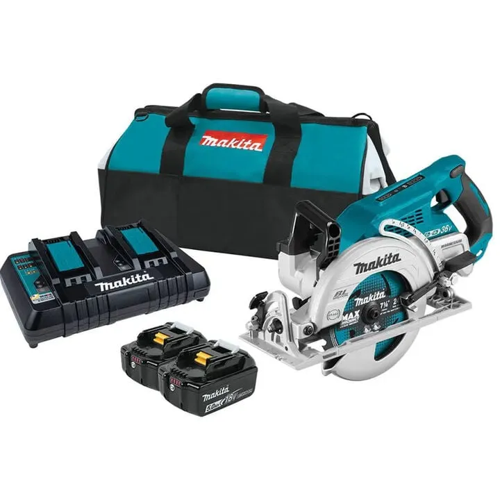 Makita 18V X2 (36V) LXT Rear Handle 7-1/4in Circular Saw Kit - Professional Performance Edition